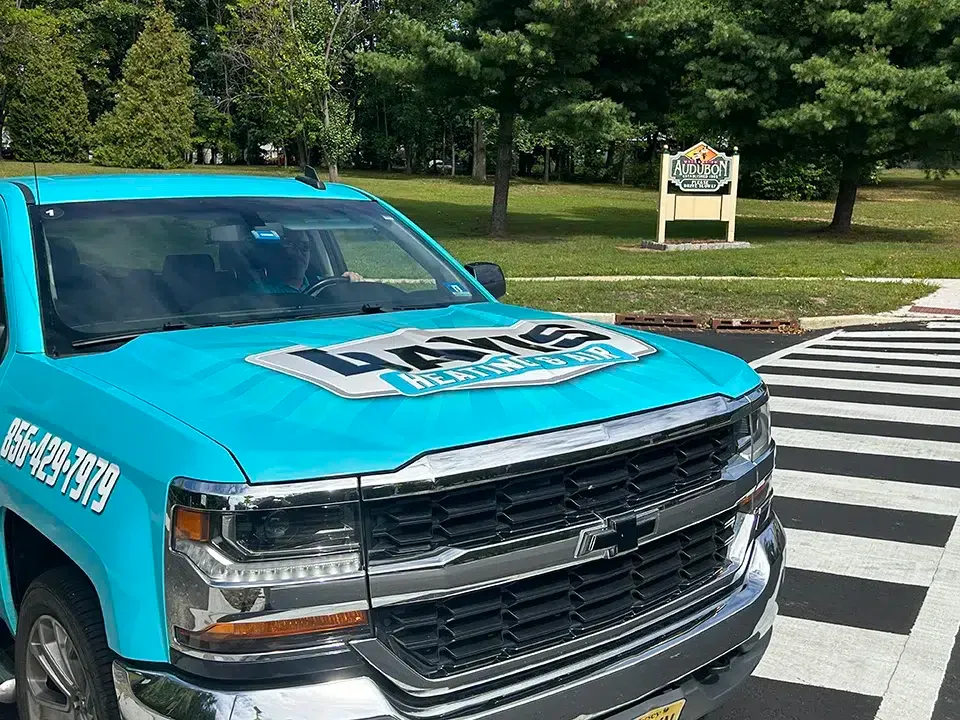 Davis Heating & Air truck in Audobon.