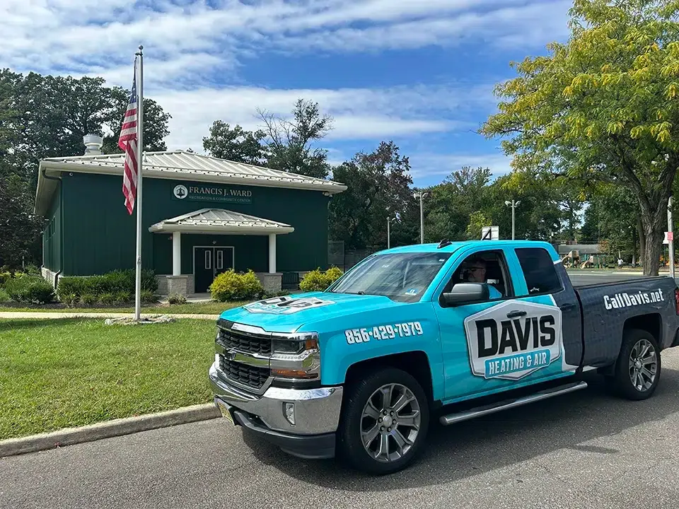 Davis Heating & Air truck in Audobon.