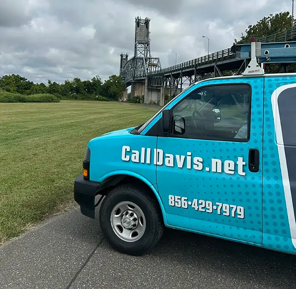 Davis Heating & Air truck in Burlington.