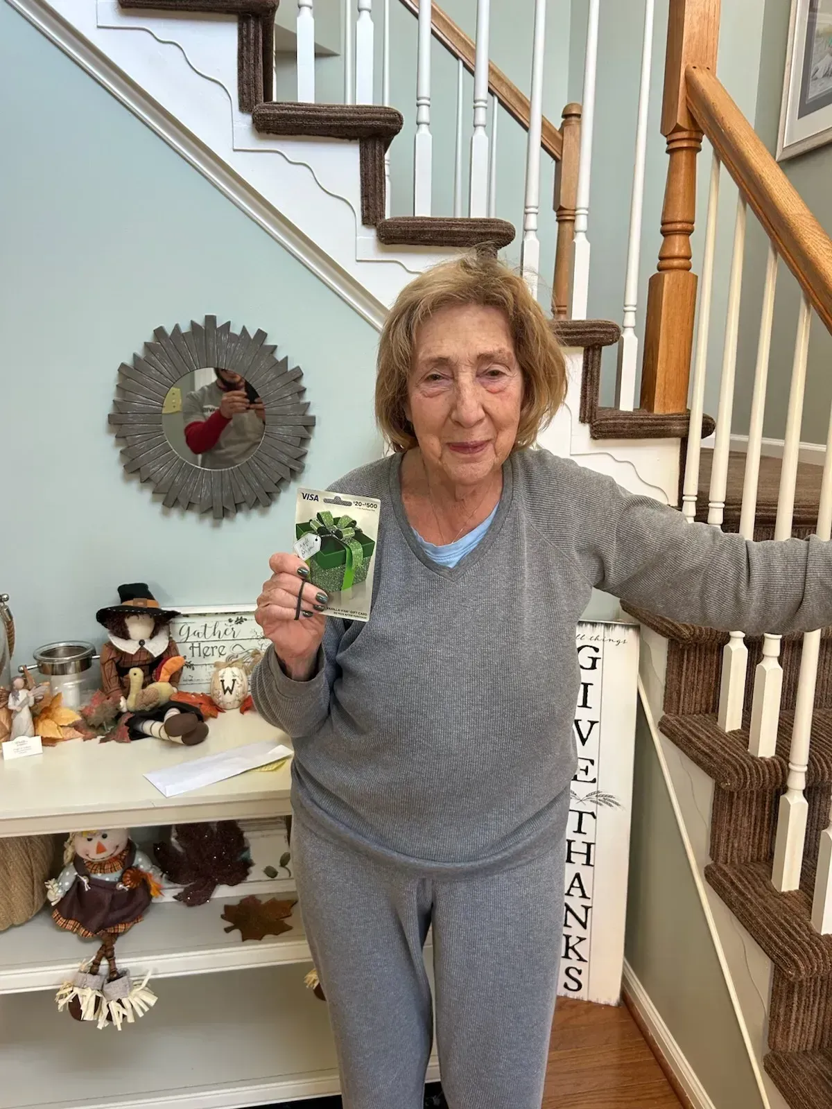 Davis customer in home