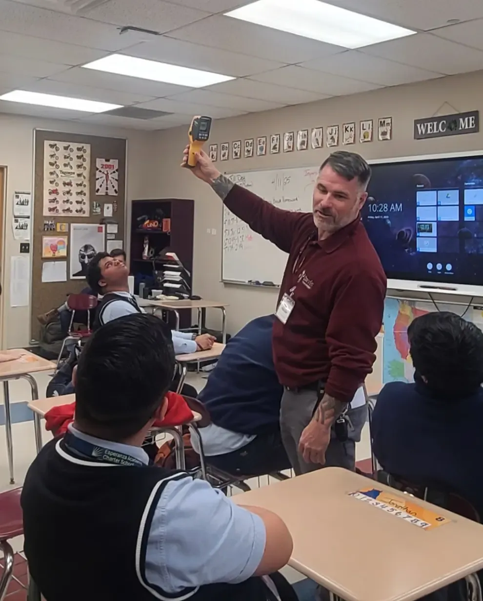 Harry speaking at Career Day at Esperanza Academy in North Philadelphia