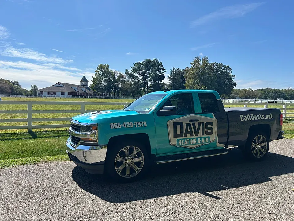 Davis Heating & Air truck in Marlton.