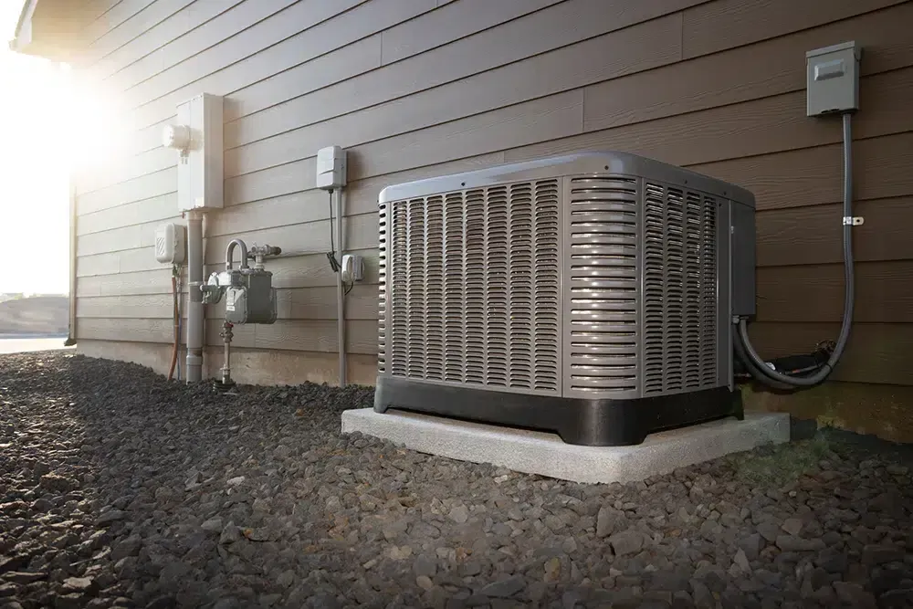 AC unit outside of residential home in Cherry Hill, NJ.
